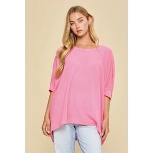 Andree by UNIT - Oversized Crochet Knit Top - S/M
